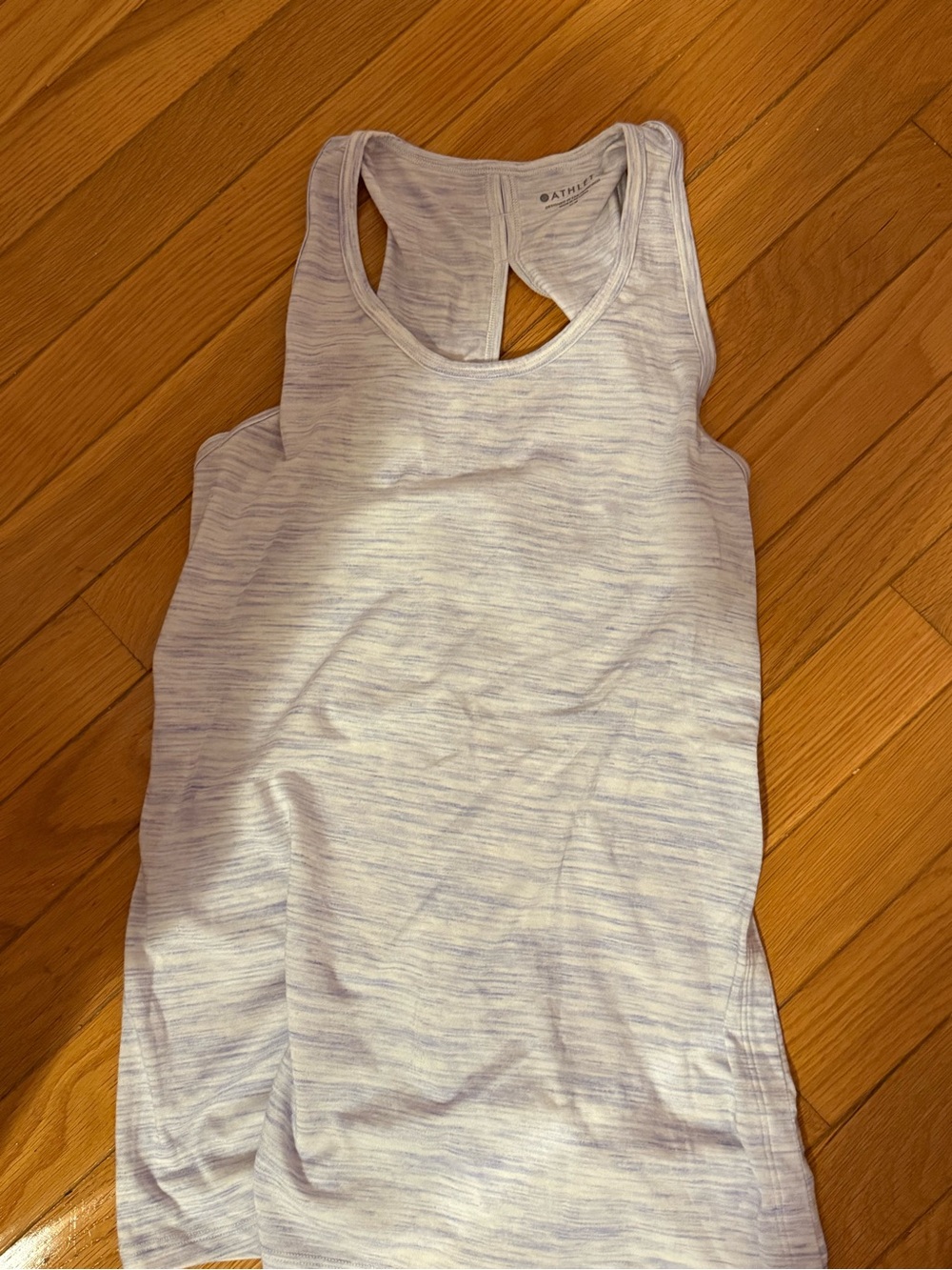 Athleta Light Lavender Space-Dye Racerback Tank